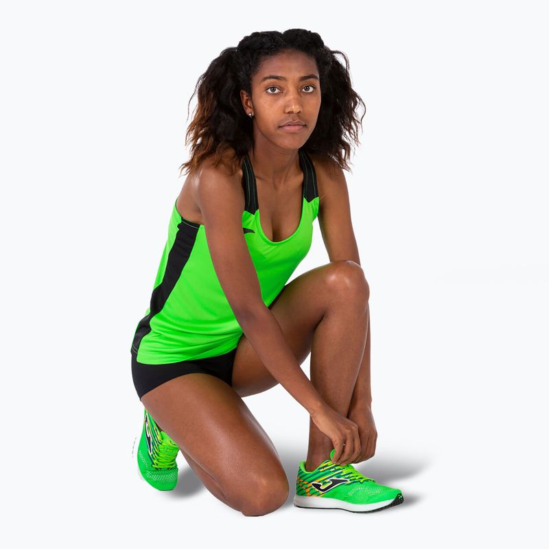 Canotta Joma Record II donna fluor verde/nero da corsa 6