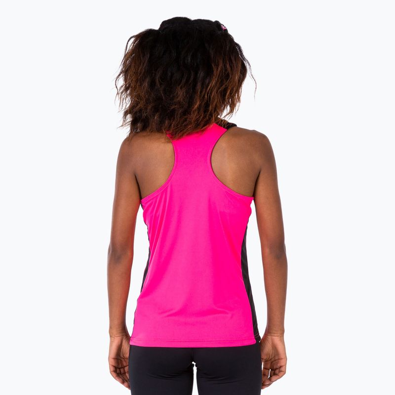 Canotta Joma Record II donna fluor rosa/nero da corsa 4