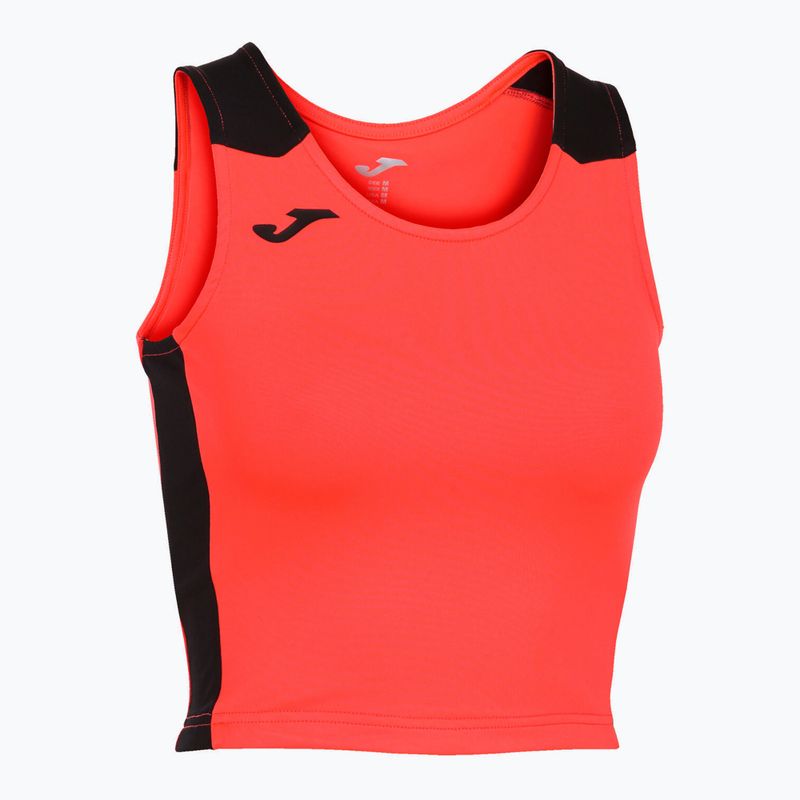 Maglia da corsa Joma Record II Donna Top fluor coral/nero