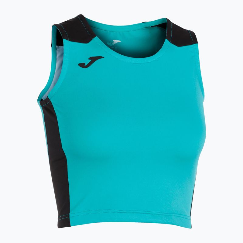 Maglia da corsa Joma Record II Top donna turchese/nero 2