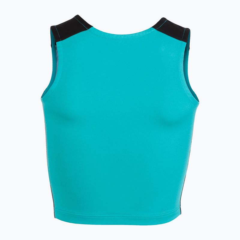 Maglia da corsa Joma Record II Top donna turchese/nero 3