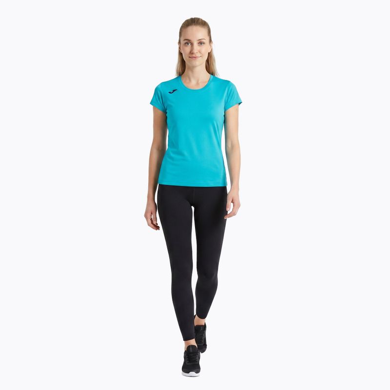 Maglia da corsa Joma Record II fluor turchese da donna 2