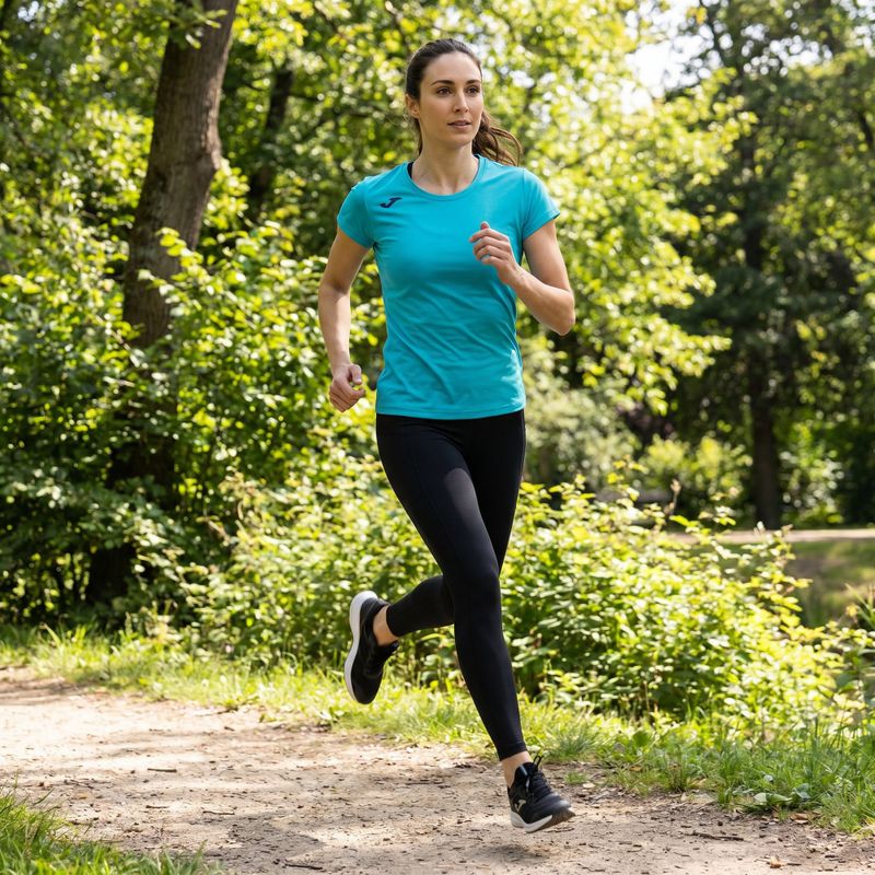 Maglia da corsa Joma Record II fluor turchese da donna 8