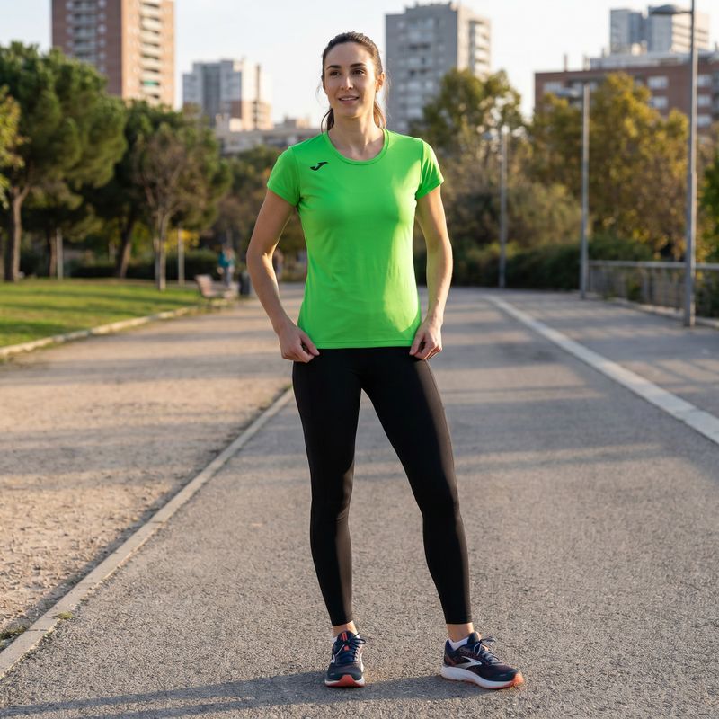 Maglia da corsa Joma Record II fluor verde donna 6