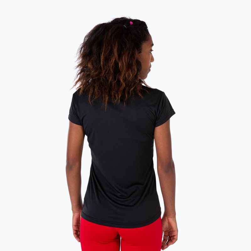 Maglia da corsa Joma Record II da donna, nero 3