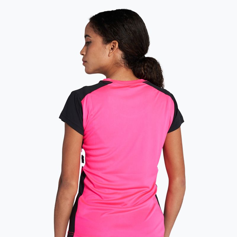 Maglia da corsa Joma Record II fluor rosa/nero da donna 3