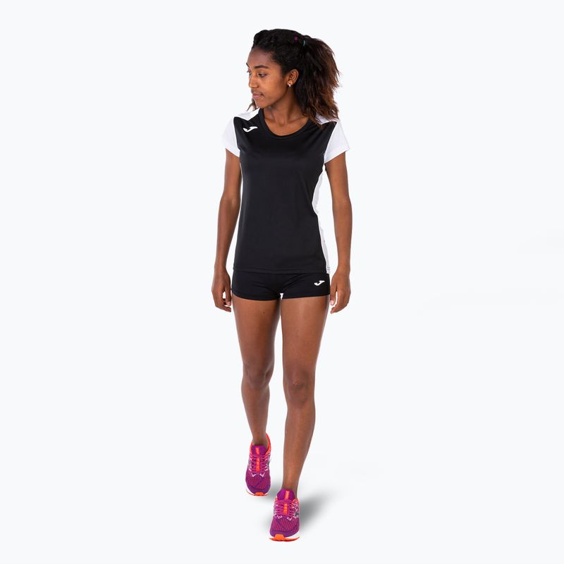 Maglia da corsa Joma Record II donna nero/bianco 2