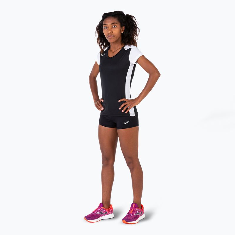 Maglia da corsa Joma Record II donna nero/bianco 4