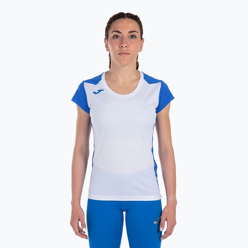 Maglia da corsa Joma Record II donna bianco/royal