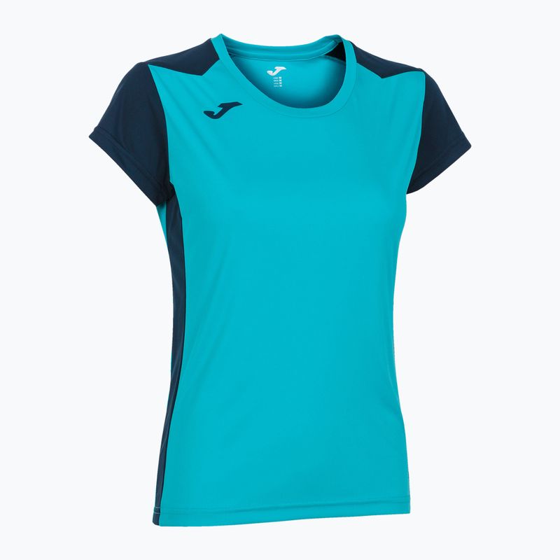 Maglia da corsa Joma Record II fluor turchese/navy da donna