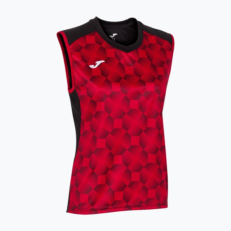 Maglia da pallavolo femminile Joma Supernova III nero/rosso