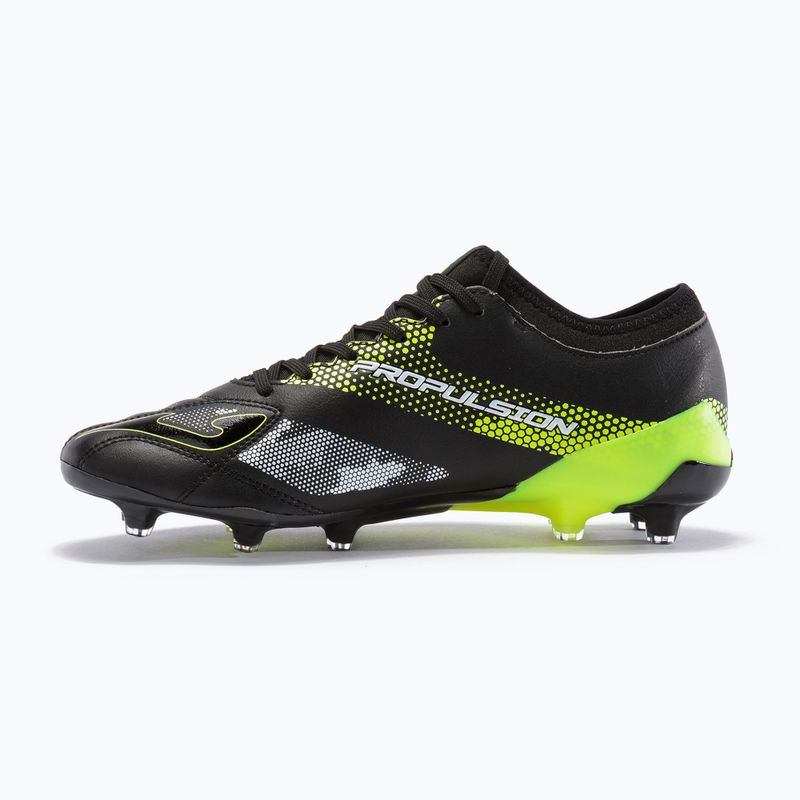 Scarpe da calcio Joma Propulsion Cup AG nero/limone fluor da uomo 12