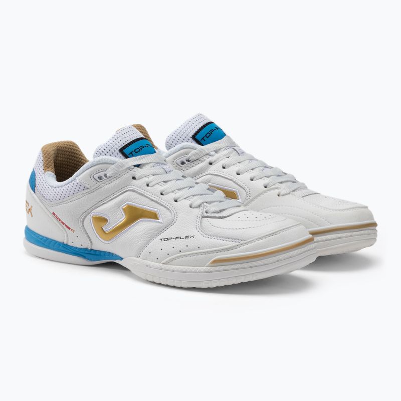 Scarpe da calcio Joma Top Flex IN bianco/oro 5