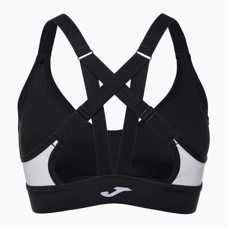 Reggiseno fitness Joma Daphne Sport bianco/nero 5