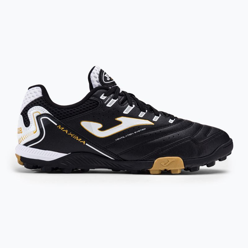 Scarpe da calcio Joma Maxima TF da uomo, nero 2