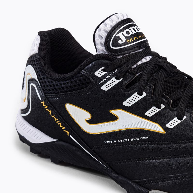 Scarpe da calcio Joma Maxima TF da uomo, nero 8
