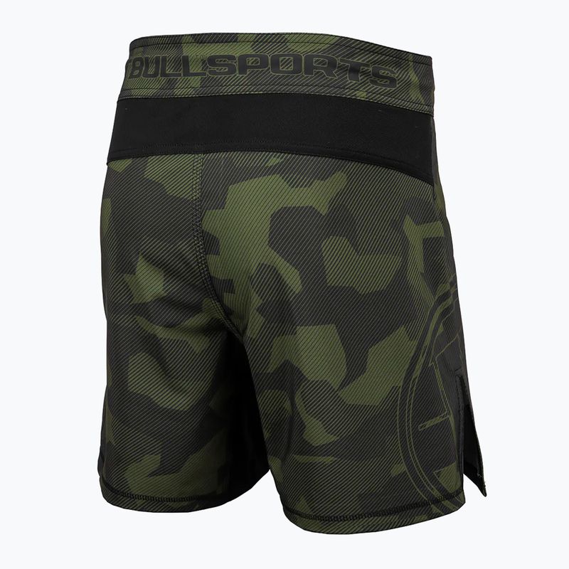 Pantaloncini da grappling Pitbull West Coast da uomo Dillard oliva 2