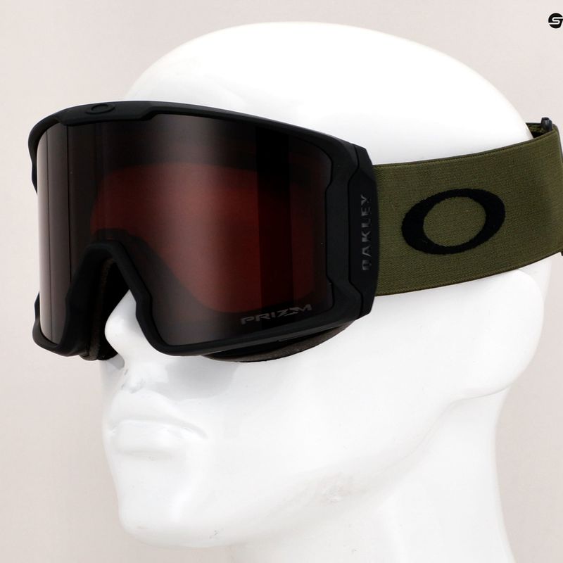 Oakley Line Miner L spazzola scura opaca/prizm neve grigio scuro occhiali da sci 5