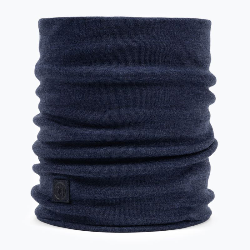 BUFF Snod in lana merino pesante in denim tinta unita
