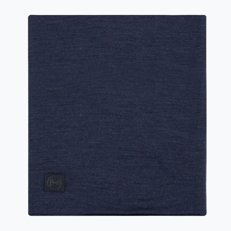 BUFF Snod in lana merino pesante in denim tinta unita 2