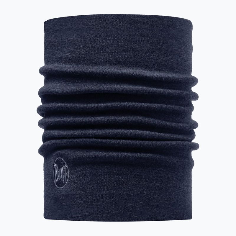 BUFF Snod in lana merino pesante in denim tinta unita 4