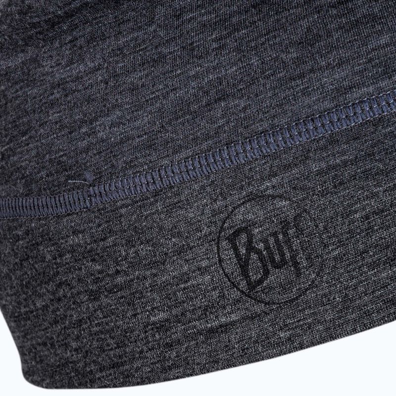 BUFF Berretto invernale leggero in lana merino grigio tinta unita 3
