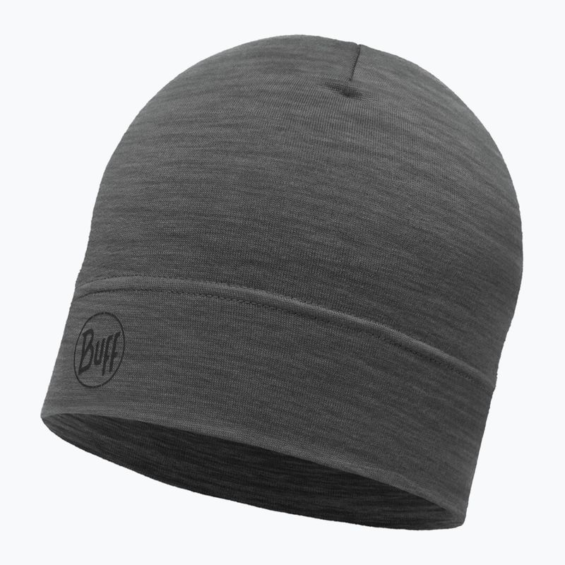 BUFF Berretto invernale leggero in lana merino grigio tinta unita 4