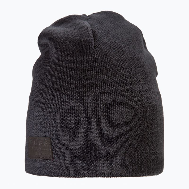 BUFF Berretto invernale in maglia e pile tinta unita nero 2