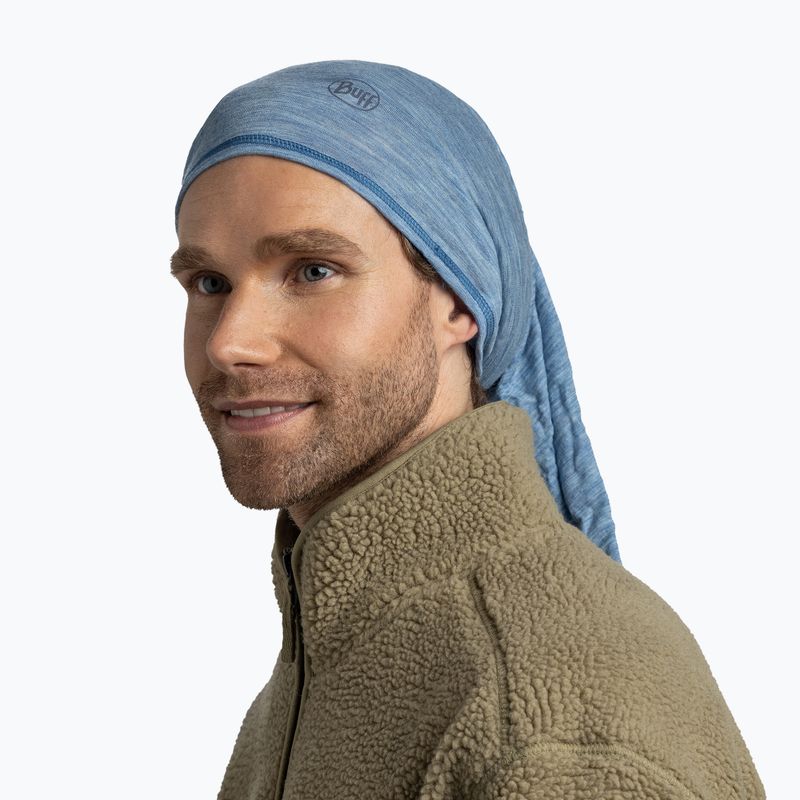 Fascia multifunzione BUFF Lightweight Merino Wool lake blue 4