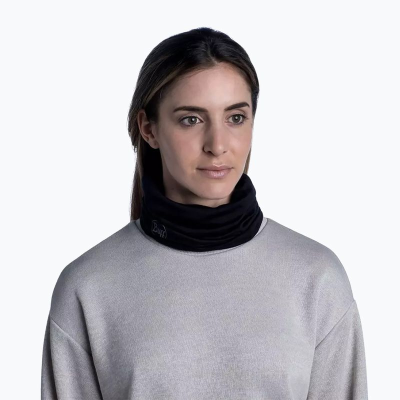 BUFF Imbragatura multifunzionale leggera in lana merino nero solido 5