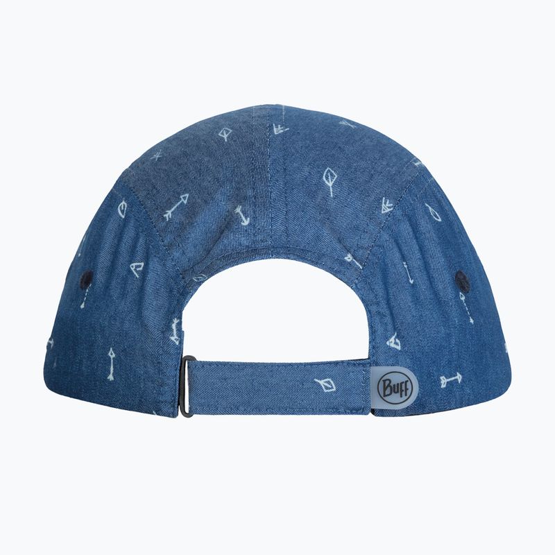 Cappellino con visiera da bambino BUFF 5 Panel arrows denim/denim 2