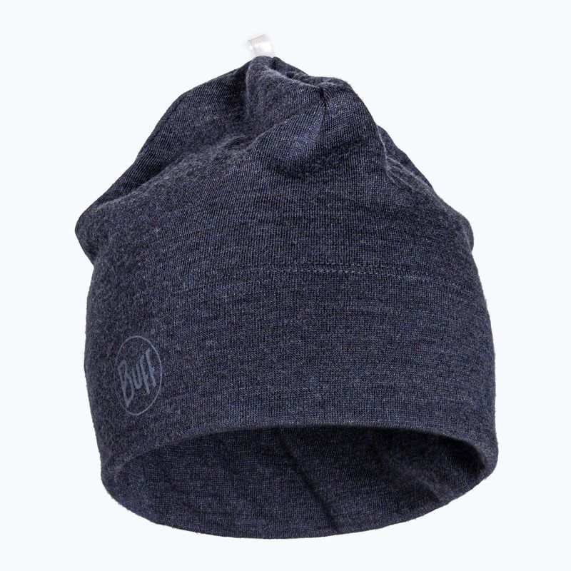 BUFF Berretto invernale di peso medio in lana merino blu notte 2