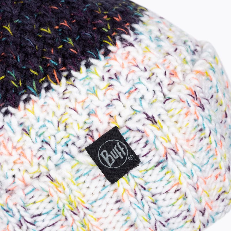 Berretto invernale BUFF in maglia e pile Janna blu notte 3