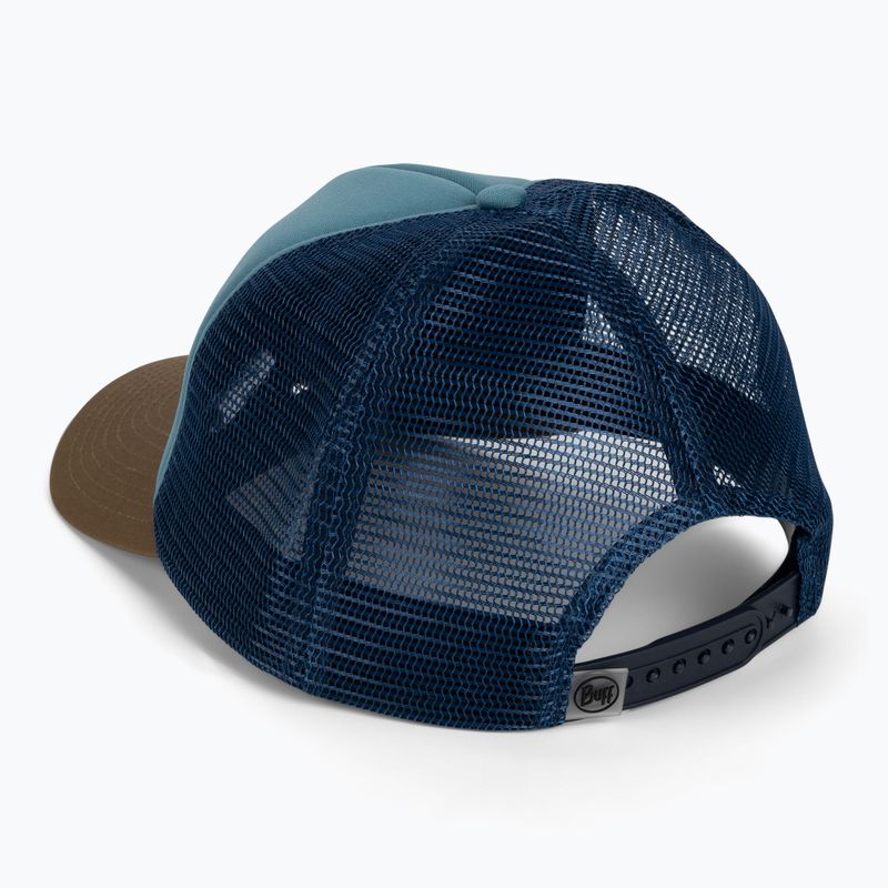 Cappellino con visiera BUFF Trucker stone blue 3