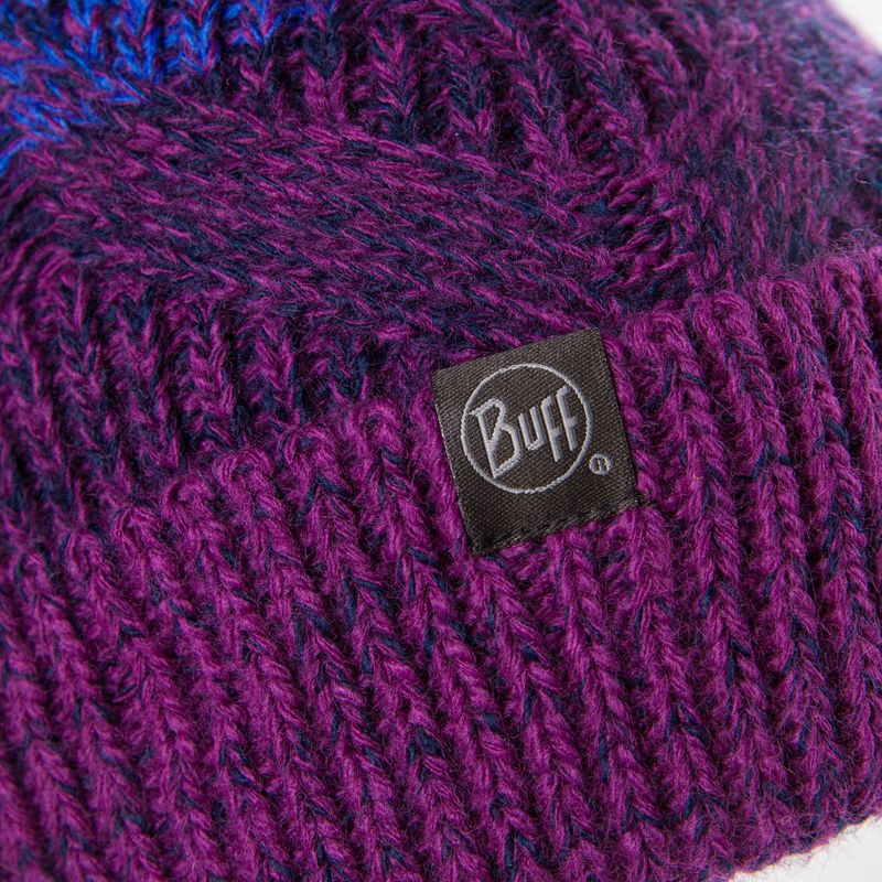 BUFF Berretto invernale in maglia e pile Masha viola 3