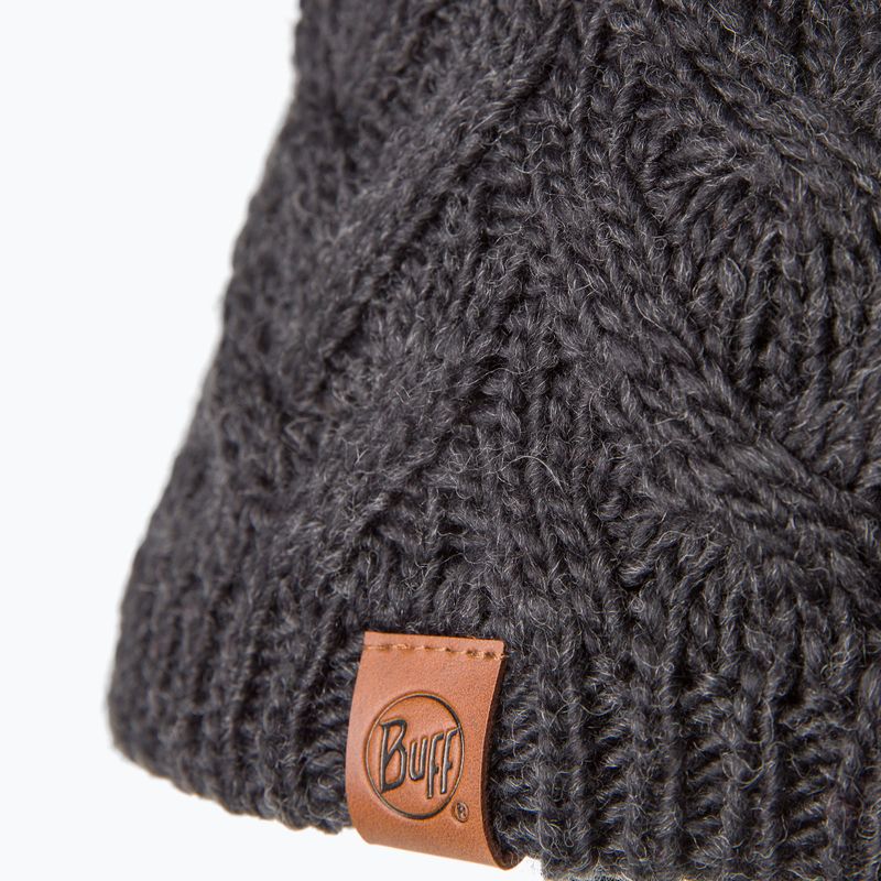 BUFF Berretto invernale in maglia e pile Caryn grafite 3