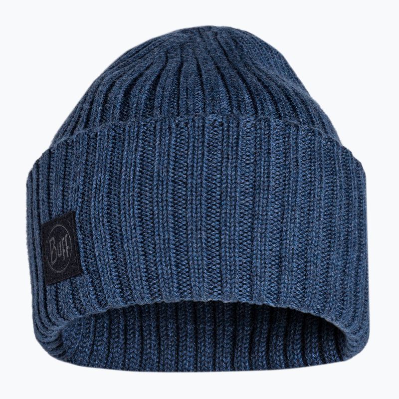 BUFF Berretto invernale in lana merino Ervin denim 2