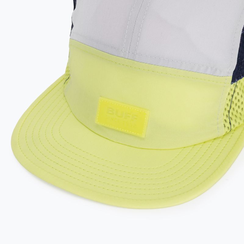 Cappellino con visiera BUFF 5 Panel Go domus lime 3