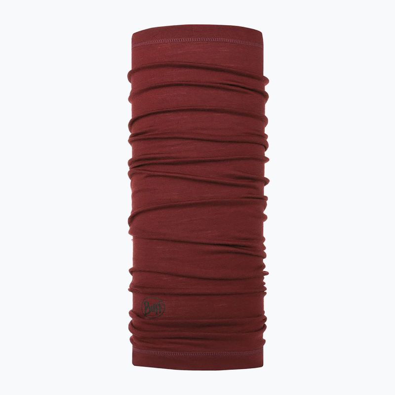 Imbragatura multifunzionale BUFF in lana merino leggera e tinta unita terra di Siena 4