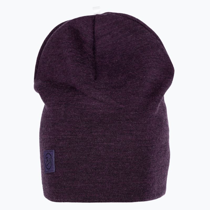 BUFF Berretto invernale pesante in lana merino viola 2