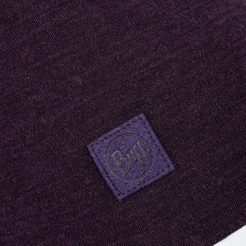 BUFF Berretto invernale pesante in lana merino viola 3
