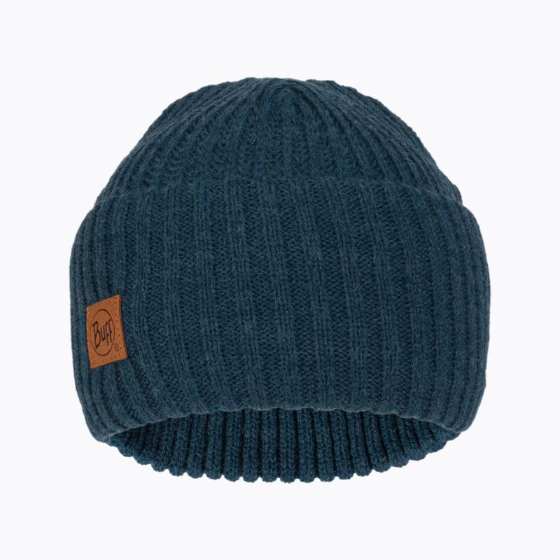 BUFF Berretto invernale in maglia Rutger blu acciaio 2