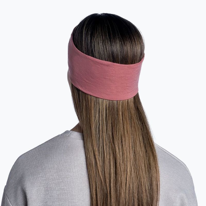 BUFF Fascia per capelli in lana merino di peso medio e melange di palissandro 7