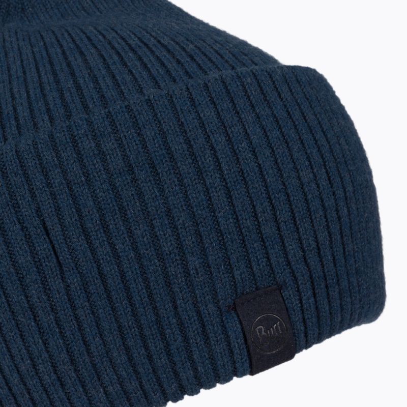 BUFF Berretto invernale Tim denim in maglia Merino 3