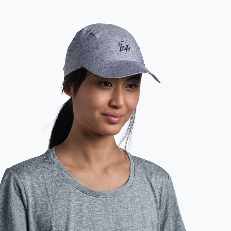 Cappellino con visiera BUFF Pack Speed heather light grey 4