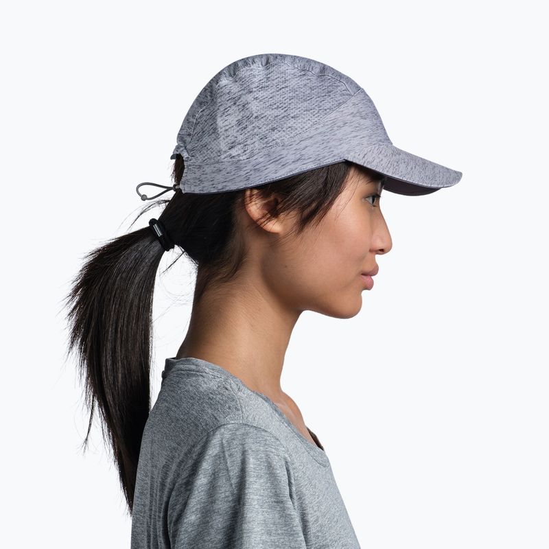 Cappellino con visiera BUFF Pack Speed heather light grey 5