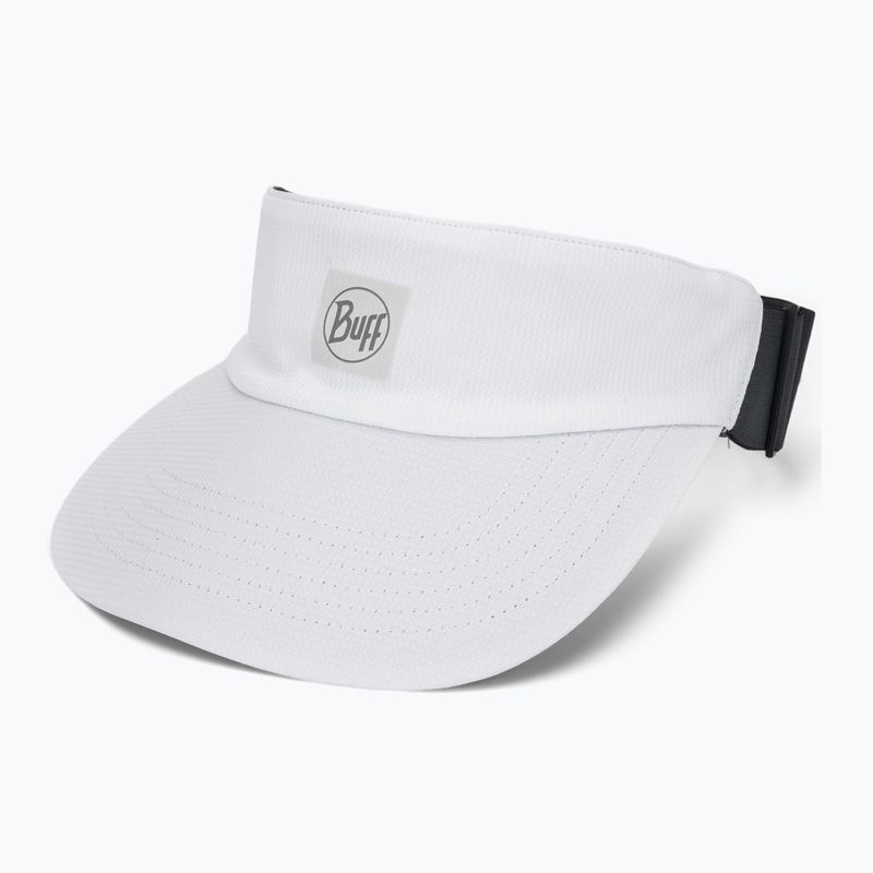 BUFF Go Visor Visiera da corsa bianca solida 3