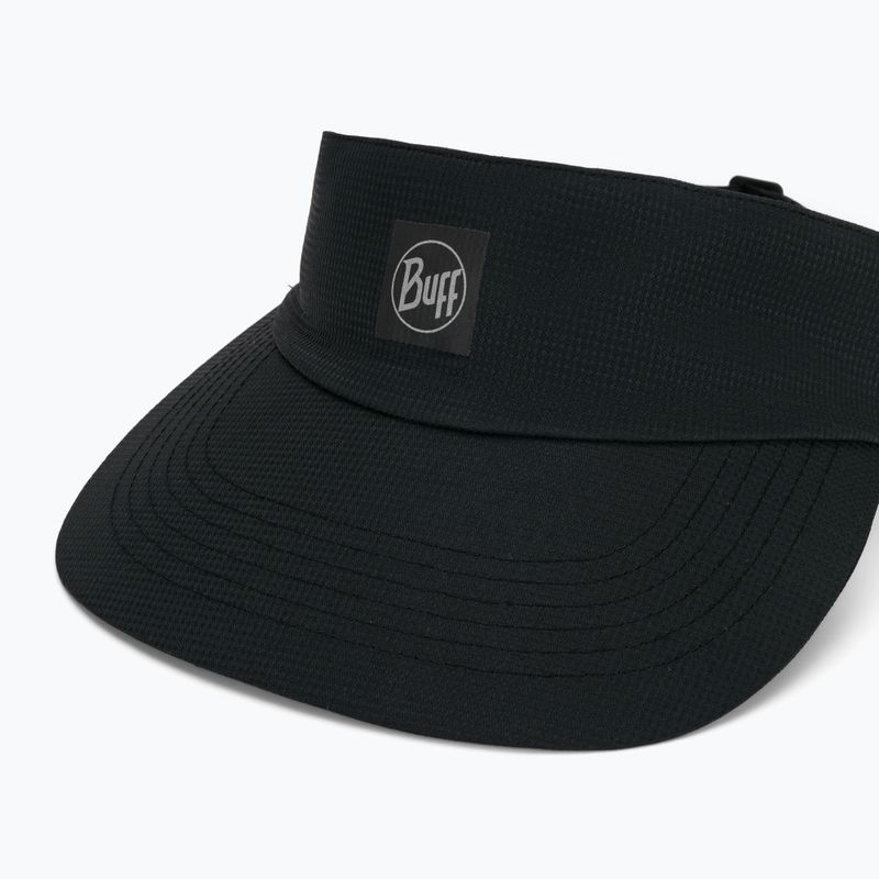BUFF Go Visor Visiera da corsa nera solida 3