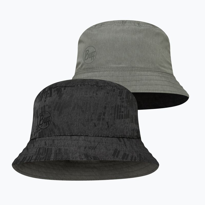 Cappello BUFF Travel Bucket gline black/grey 3