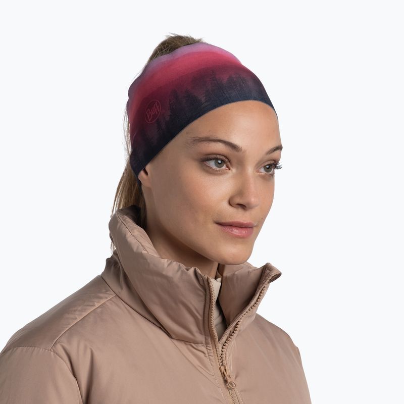 Fascia per la testa BUFF Tech Fleece haera mauve 2
